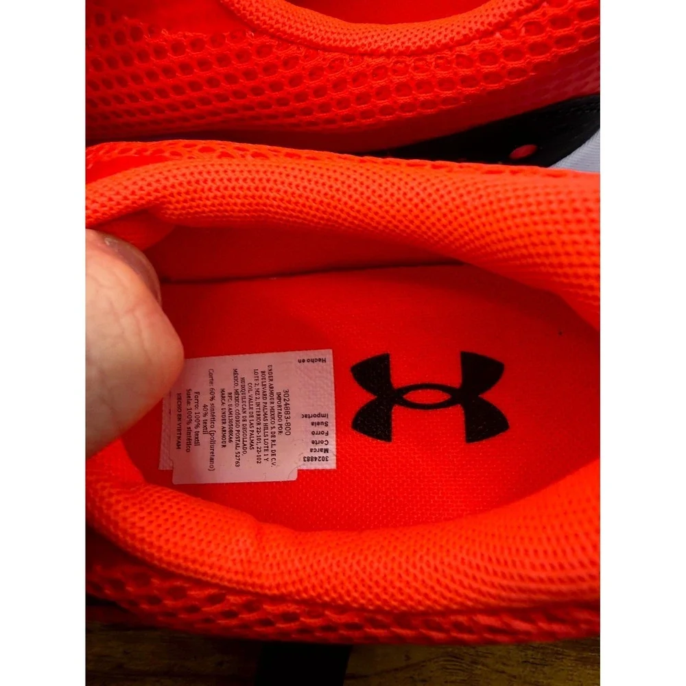 Under Armour Surge 3 3024883-800 Mens 10 Sneaker‎ After Burn Mesh Running Shoes